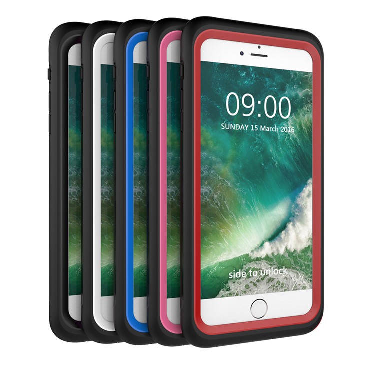 2M Underwater Waterproof Diving Cellphone Cover for iPhone 7 Plus with Responsive Buttons - Blue-7