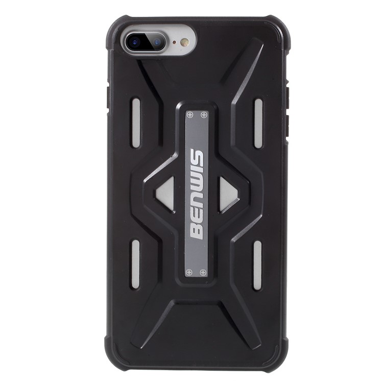 BENWIS Cool Armor PC + TPU Hybrid Phone Case for iPhone 7 Plus 5.5 inch - Black-2