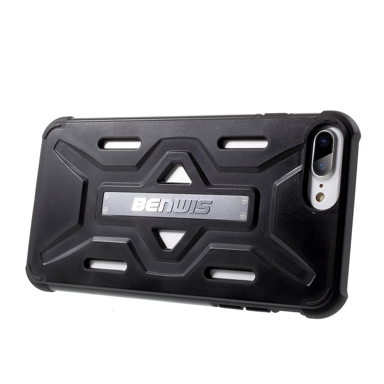 BENWIS Cool Armor PC + TPU Hybrid Phone Case for iPhone 7 Plus 5.5 inch - Black-4