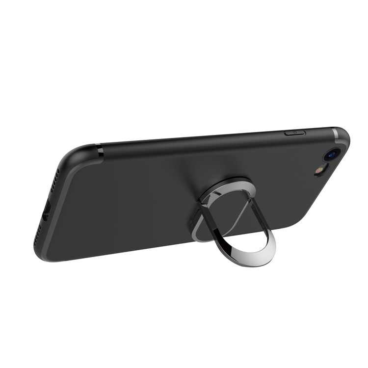 Magnetic Ring Holder Car Bracket TPU PC Hard Shell for iPhone 8 / iPhone 7 4.7 inch - Black-6