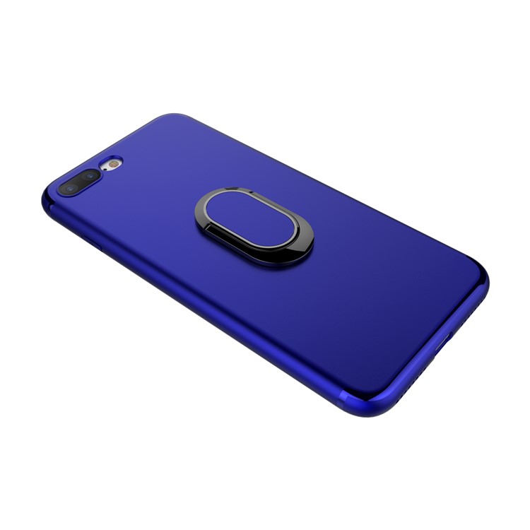 Magnetic Ring Holder TPU PC Hard Case Car Bracket for iPhone 8 Plus / 7 Plus 5.5 inch - Blue-2
