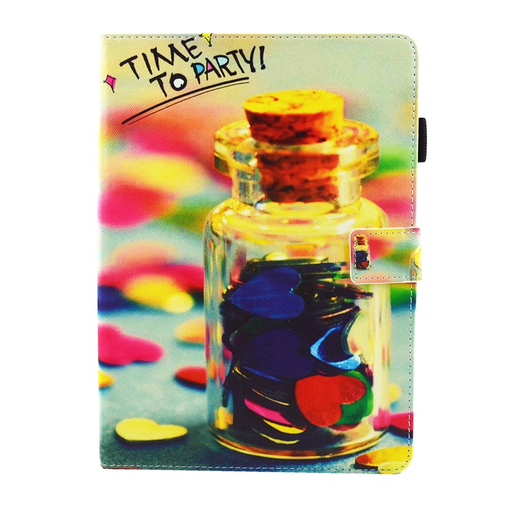 Pattern Printing Card Holders Stand Leather Smart Flip Case for iPad 9.7-inch (2017) - Time to Party-2