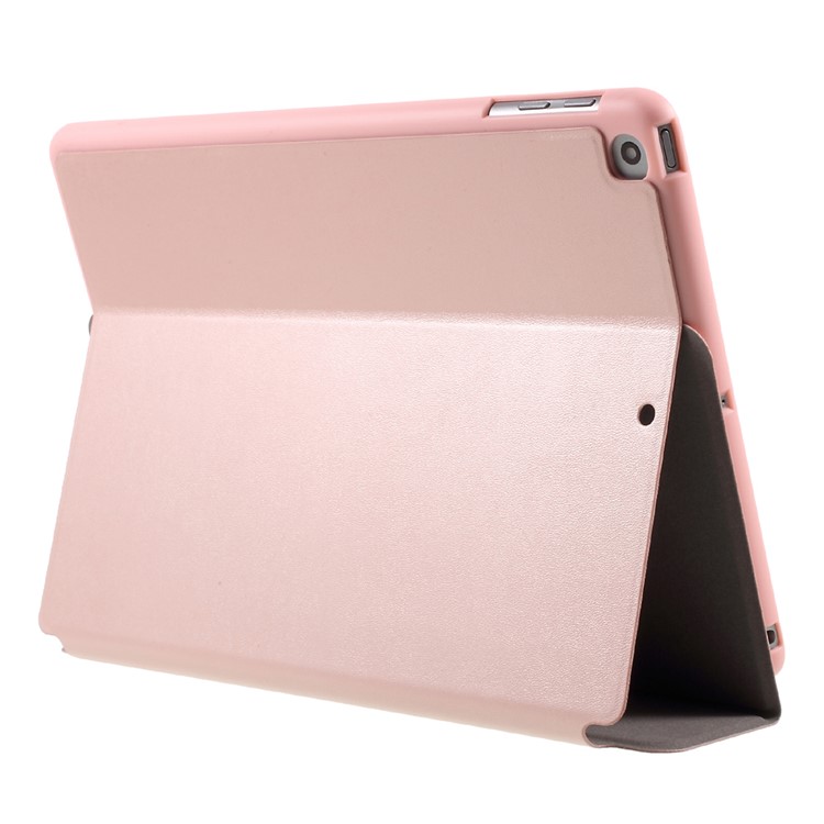 X-LEVEL Stand Leather Flip Case for iPad 9.7-inch (2017) - Rose Gold-7
