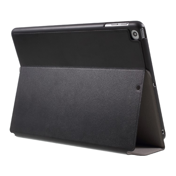 X-LEVEL for iPad 9.7 (2018) / 9.7 (2017) Stand Leather Protective Shell - Black-5