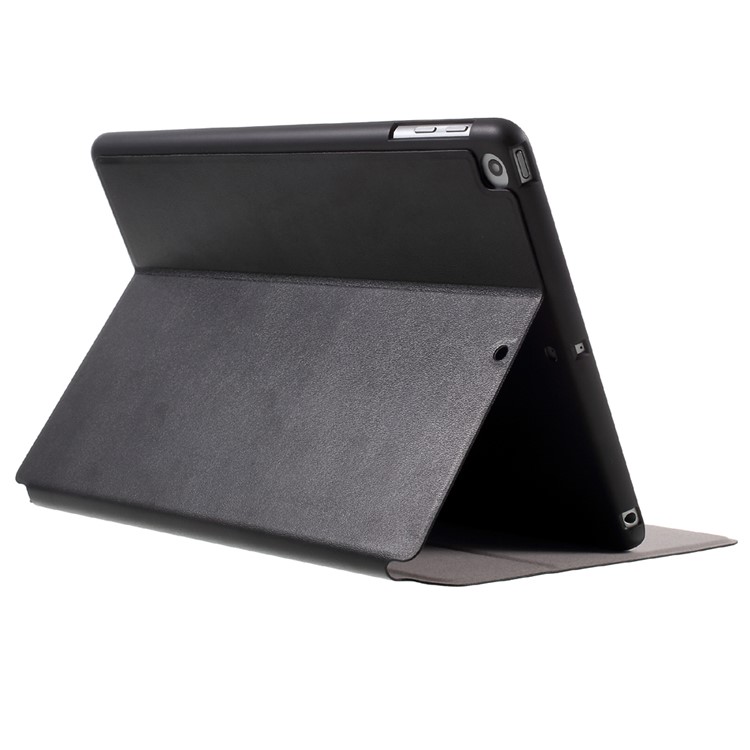 X-LEVEL for iPad 9.7 (2018) / 9.7 (2017) Stand Leather Protective Shell - Black-6