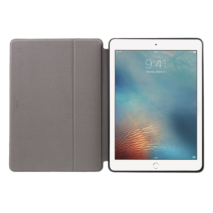 X-LEVEL for iPad 9.7 (2018) / 9.7 (2017) Stand Leather Protective Shell - Black-8