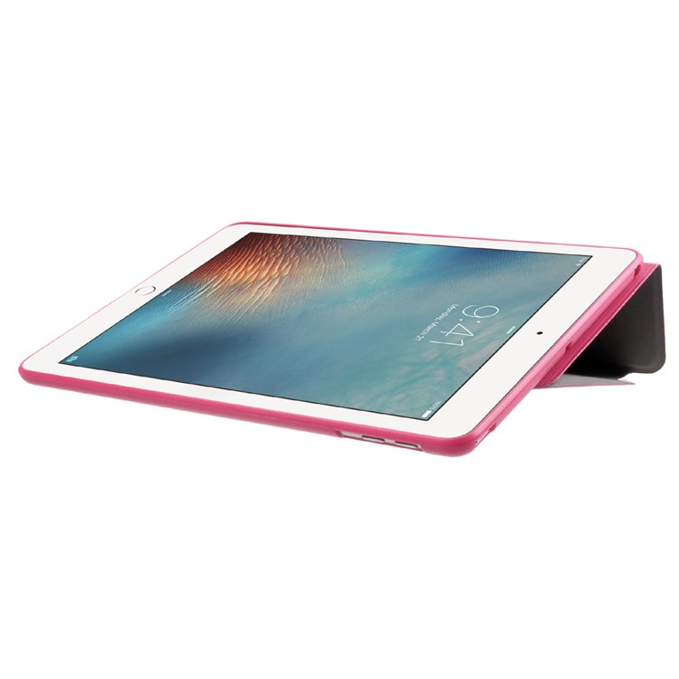 X-LEVEL Breathing Leather Tablet Case Stand for iPad 9.7-inch (2017) - Rose-8