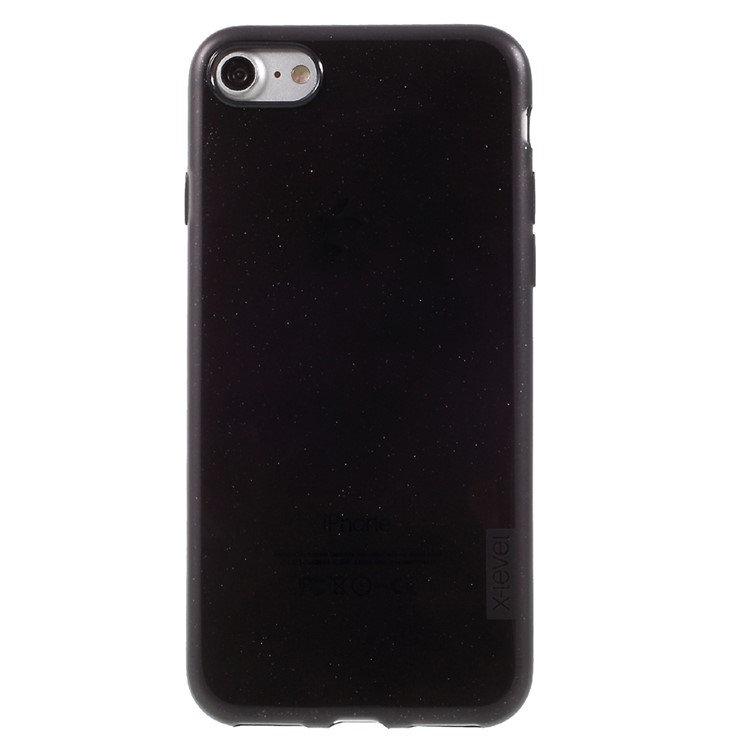X-LEVEL Snow Crystal Series TPU Protection Phone Cover for iPhone 8 / 7 4.7 inch - Black-1