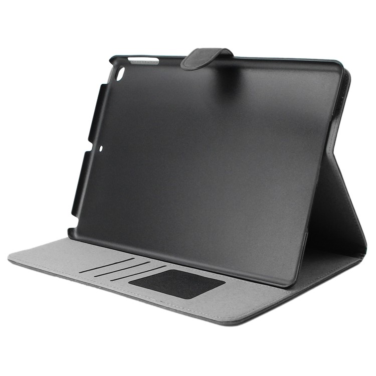 ENKAY Retro Style Matte Finish Smart Card Slots Leather Stand Case for iPad 9.7-inch (2017)/iPad Air/iPad Air 2 - Grey-4