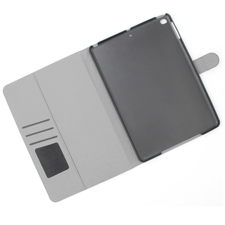 ENKAY Retro Style Matte Finish Smart Card Slots Leather Stand Case for iPad 9.7-inch (2017)/iPad Air/iPad Air 2 - Grey-6