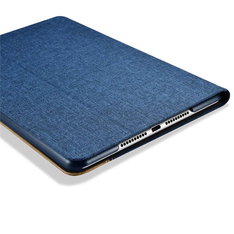 XOOMZ Cloth Texture PU capa de proteção de couro com suporte para iPad Mini 4 - azul-11