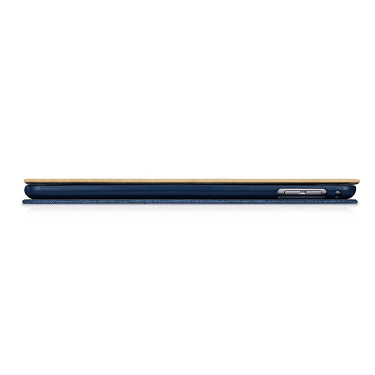 XOOMZ Cloth Texture PU capa de proteção de couro com suporte para iPad Mini 4 - azul-6