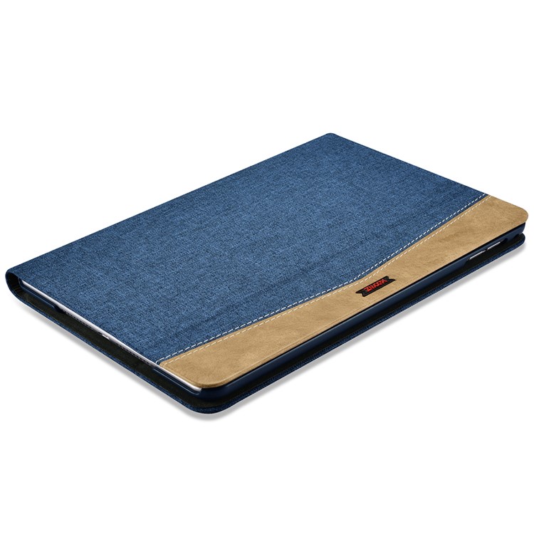 XOOMZ Cloth Texture PU capa de proteção de couro com suporte para iPad Mini 4 - azul-9