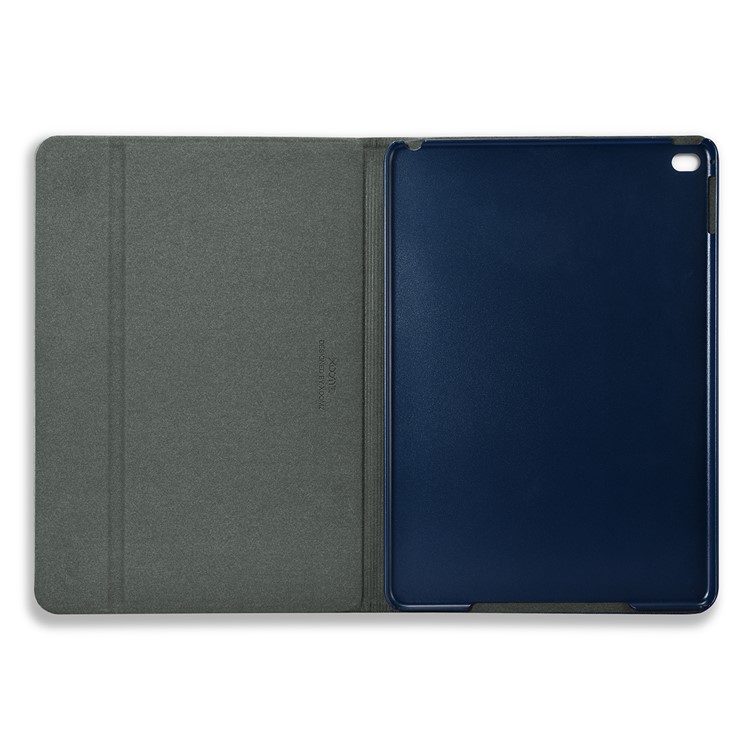 XOOMZ Cloth Texture PU Leather Case Cover with Stand for iPad Air 2 - Blue-8