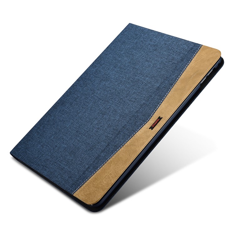 XOOMZ Cloth Texture PU Leather Case Cover with Stand for iPad Air 2 - Blue-9