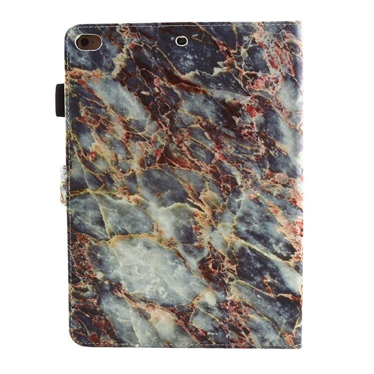 Marble Pattern Auto Wake Sleep Leather Card Holder Stand Shell for iPad 9.7 (2018) / 9.7 (2017) - Grey-3