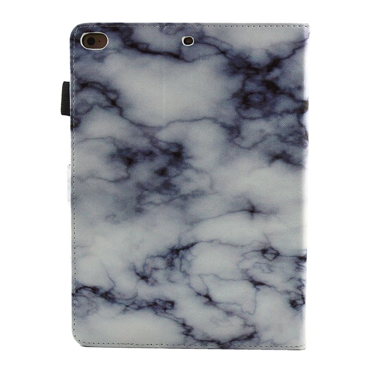 Marble Pattern Auto Wake Sleep Leather Card Holder Cover Case with Stand for iPad 9.7 (2018) / 9.7 (2017) - White-3