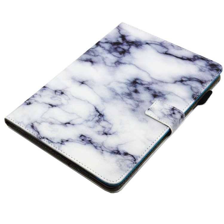 Marble Pattern Auto Wake Sleep Leather Card Holder Cover Case with Stand for iPad 9.7 (2018) / 9.7 (2017) - White-4