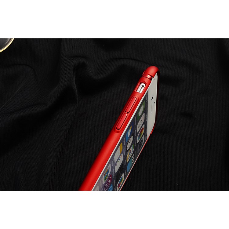 SULADA copertura elettrolitica della copertura del PC della pelle del Mate Skin per il iPhone 6s / 6 - Rosso-10