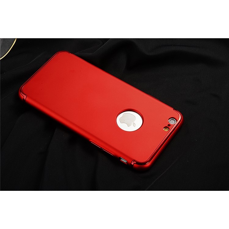 SULADA copertura elettrolitica della copertura del PC della pelle del Mate Skin per il iPhone 6s / 6 - Rosso-12