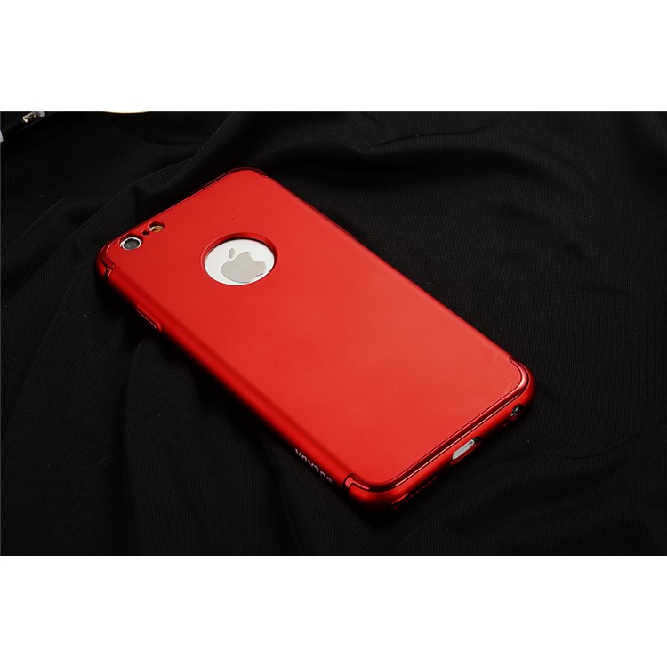 SULADA copertura elettrolitica della copertura del PC della pelle del Mate Skin per il iPhone 6s / 6 - Rosso-13