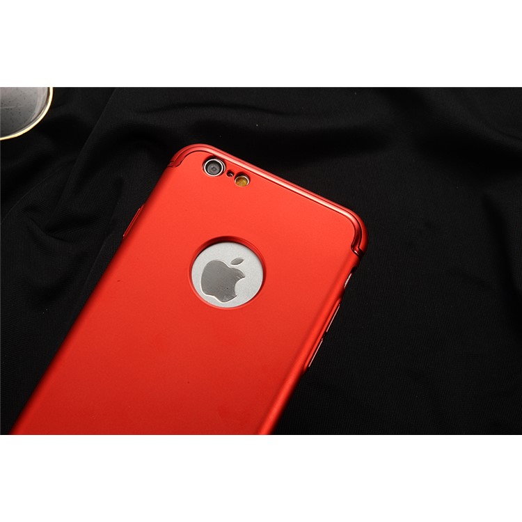 SULADA copertura elettrolitica della copertura del PC della pelle del Mate Skin per il iPhone 6s / 6 - Rosso-14