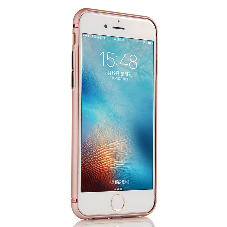 SULADA Electroplating Mate Skin PC Hard Phone Shell for iPhone 6s / 6 - Rose Gold-2