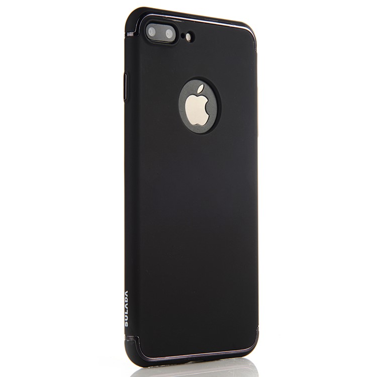 SULADA Electroplating Mate Skin TPU Phone Case for iPhone 7 Plus 5.5 inch - Black-1