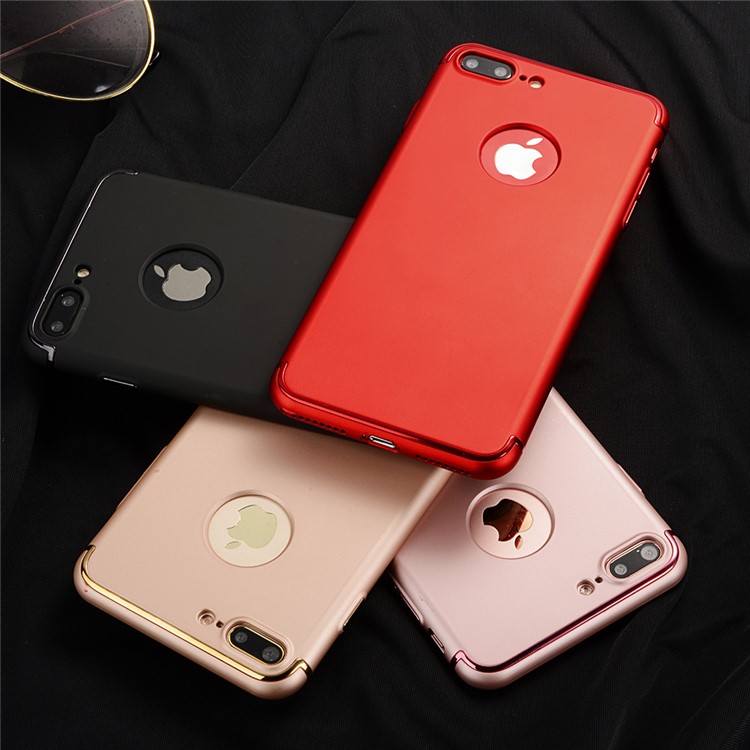 SULADA Electroplating Mate Skin TPU Phone Case for iPhone 7 Plus 5.5 inch - Black-8