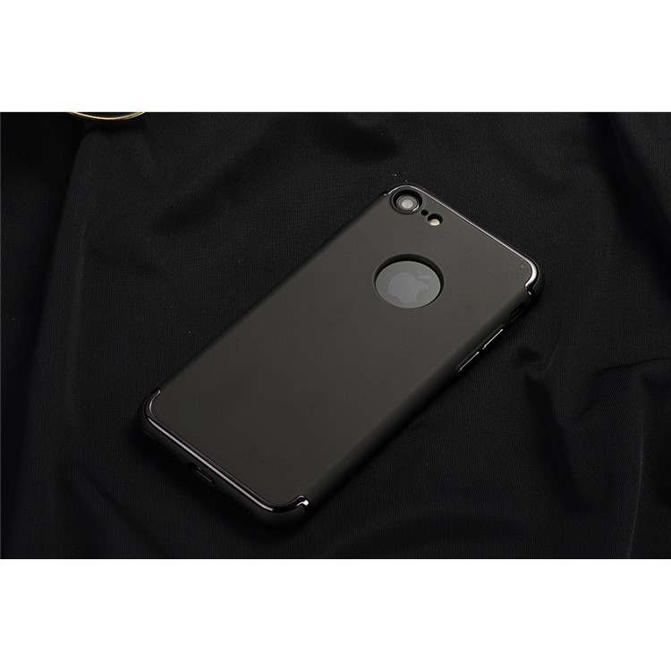 SULADA Electroplating Mate Skin TPU Cell Phone Case for iPhone 7 4.7 inch - Black-3