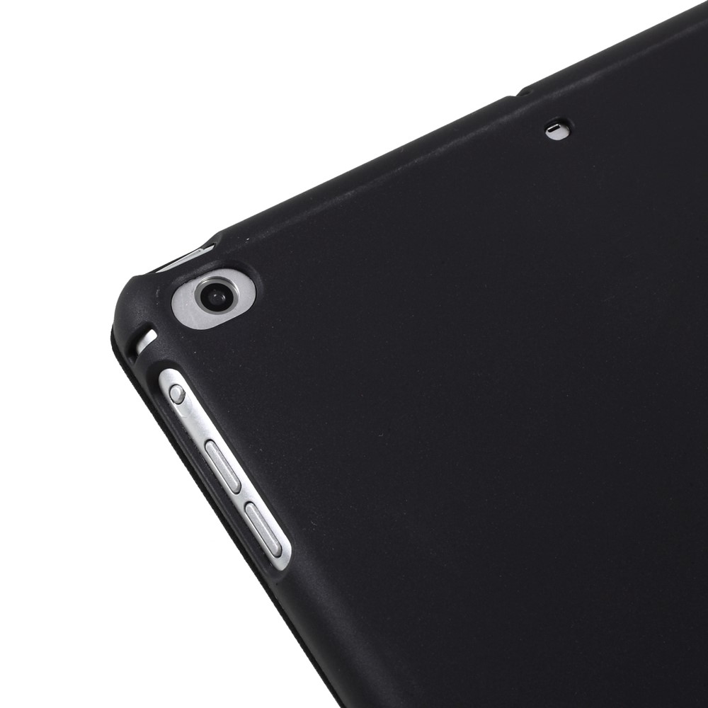 Pour iPad 9.7-pouce(2017) tri-Fold Stand Leather Tablet Shell - Noir-7