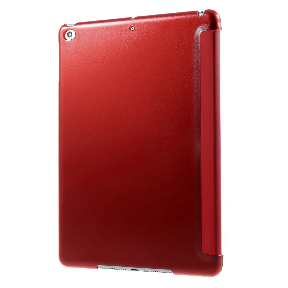 Para IPad 9.7 (2018) / 9.7 (2017) Tri-Dobra Stand PU Couro + PC Case Acessório - Vermelho