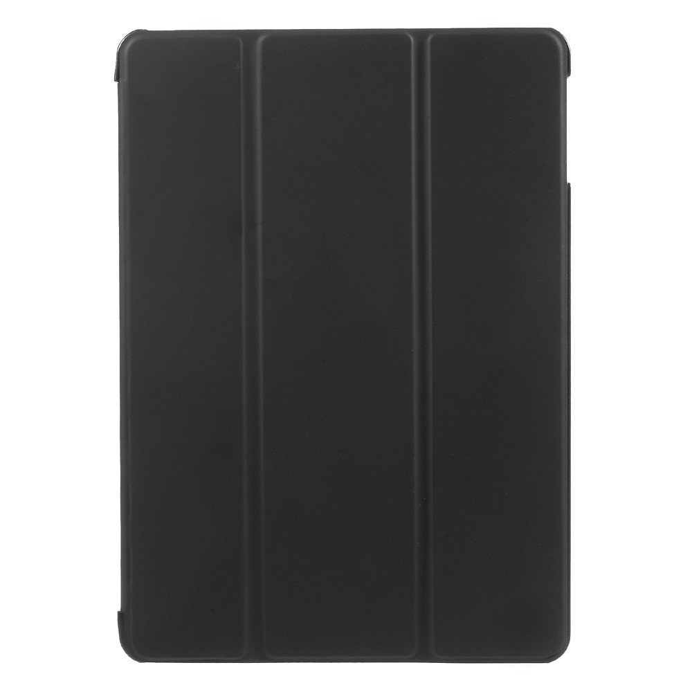 For iPad 9.7 (2018) / 9.7 (2017) Tri-fold Stand PU Leather + PC Case Accessory - Black-2