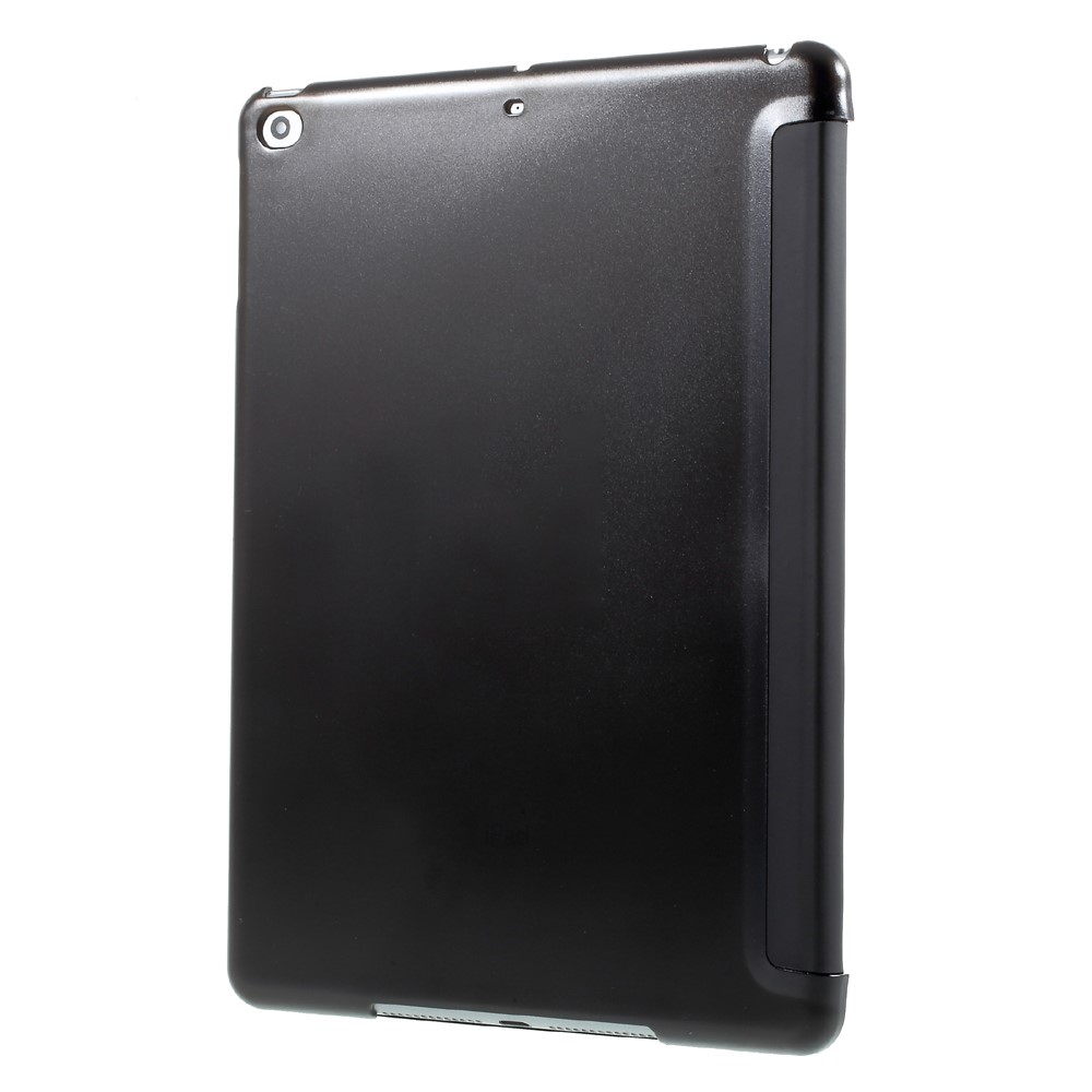 Tri-fold Stand PU Leather + PC Tablet Case for iPad 9.7 (2018) / 9.7 (2017) - Black-3