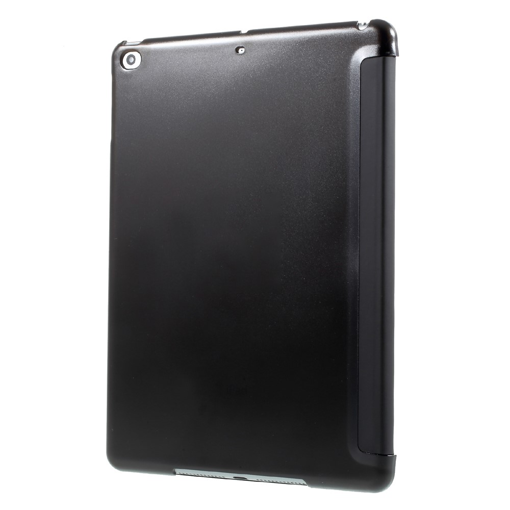 For iPad 9.7 (2018) / 9.7 (2017) Tri-fold Stand PU Leather + PC Case Accessory - Black-3