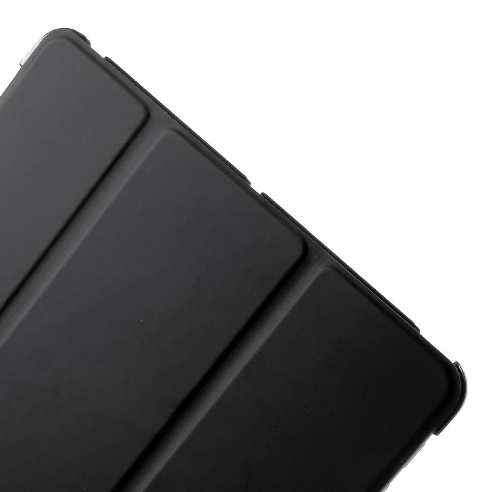Tri-fold Stand PU Leather + PC Tablet Case for iPad 9.7 (2018) / 9.7 (2017) - Black-8