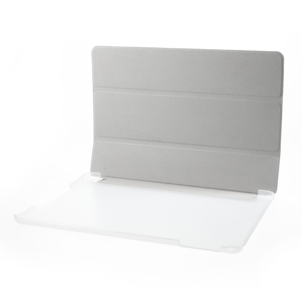 For iPad 9.7 (2018) / 9.7 (2017) Foldable PU Leather + PC Flip Case - White-8