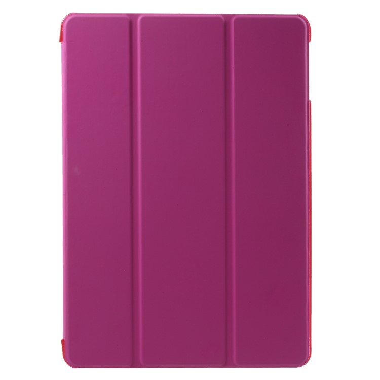 Tri-fold Stand PU Leather + PC Protective Cover for iPad 9.7 (2018) / 9.7 (2017) - Rose-2