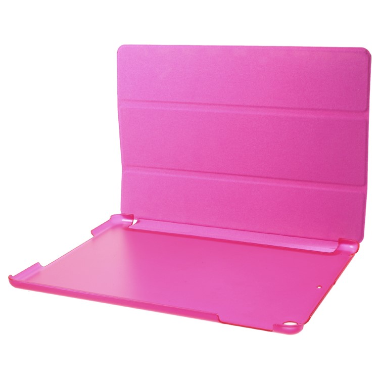 Tri-fold Stand PU Leather + PC Protective Cover for iPad 9.7 (2018) / 9.7 (2017) - Rose-8