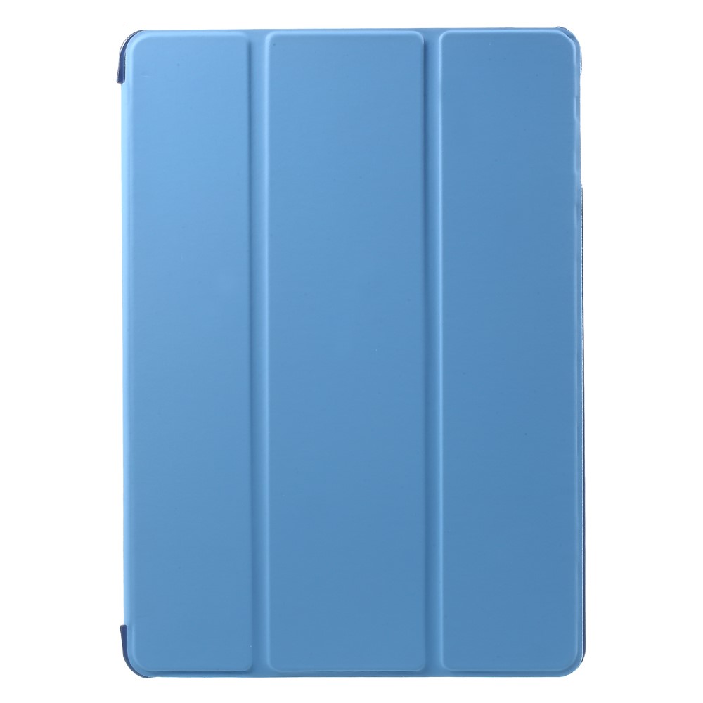 Tri-fold Stand PU Leather + PC Cover Case for iPad 9.7 (2018) / 9.7 (2017) - Blue-2