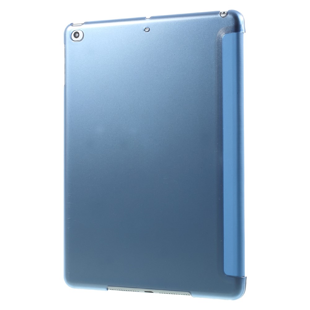 Tri-fold Stand PU Leather + PC Cover Case for iPad 9.7 (2018) / 9.7 (2017) - Blue-3