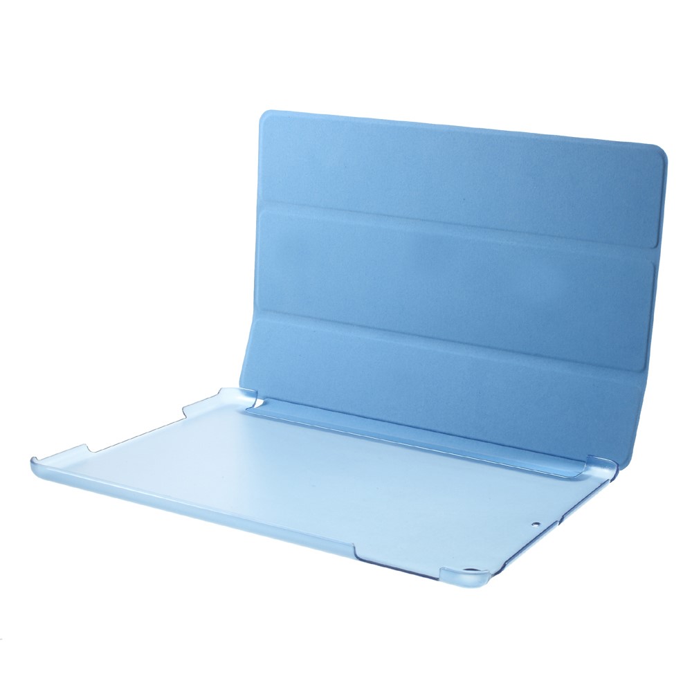 Tri-fold Stand PU Leather + PC Cover Case for iPad 9.7 (2018) / 9.7 (2017) - Blue-8