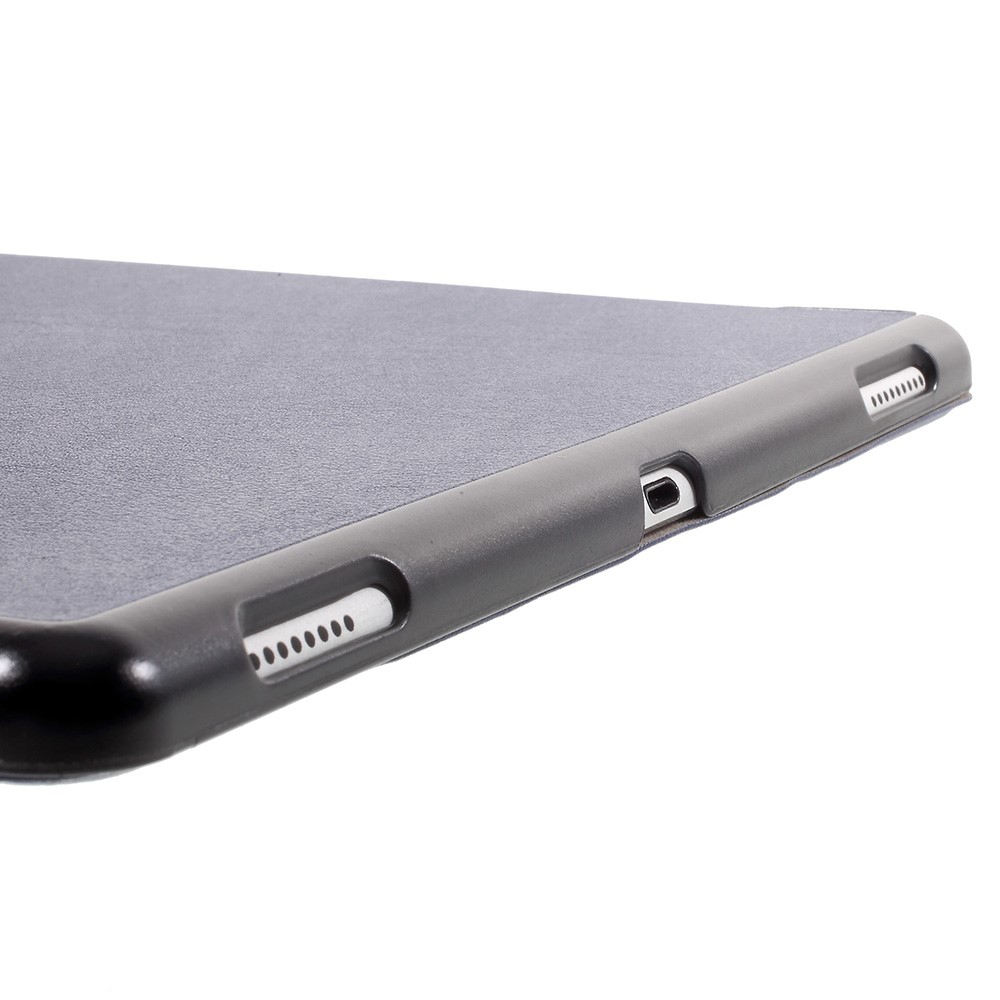 Leichtes Anti-kratzer-pu-leder Ultra Thin Tri-fold Stand Auto Sleep/Wake Smart Cover Für Ipad Pro 12.9 (2017) - Dunkelblau