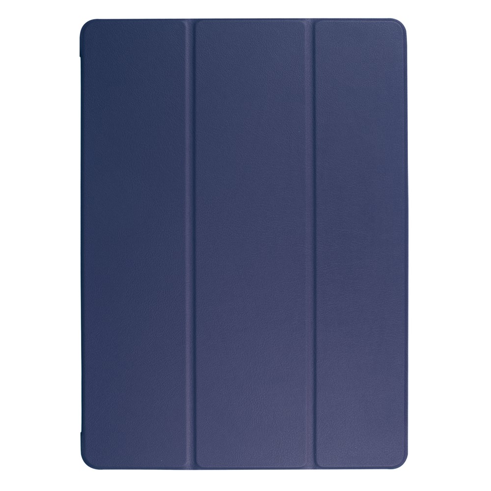 Leichtes Anti-kratzer-pu-leder Ultra Thin Tri-fold Stand Auto Sleep/Wake Smart Cover Für Ipad Pro 12.9 (2017) - Dunkelblau