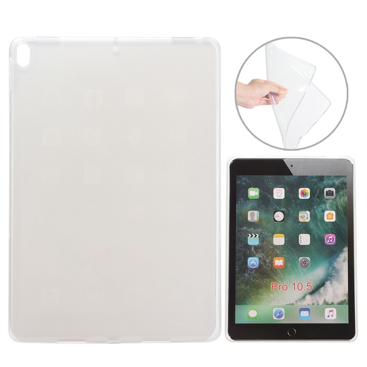 Soft TPU Case Tablet Cover for iPad Pro 10.5-inch (2017) - Transparent-1