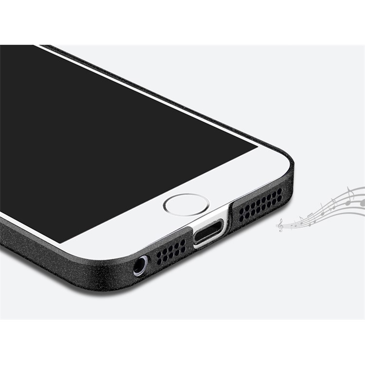 MSVII Ultra-thin Matte Protective Hard Plastic Phone Case for iPhone 5 / 5s / SE - Black-2