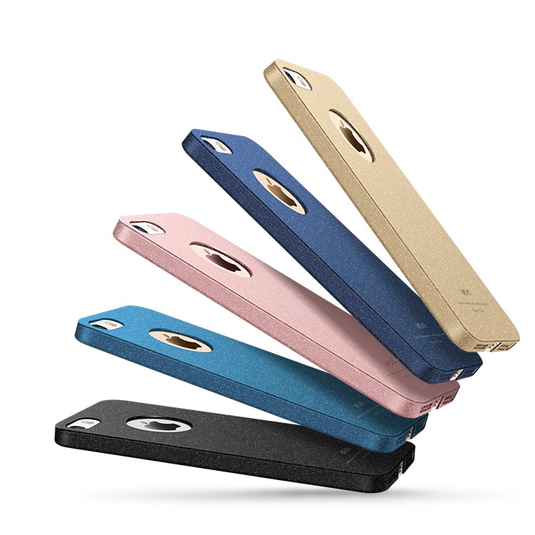 MSVII Ultra-thin Matte Protective Hard Plastic Phone Case for iPhone 5 / 5s / SE - Black-4