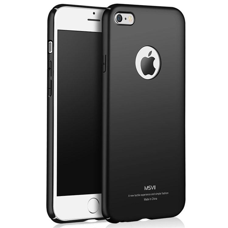 MSVII Ultra-thin Drop-Proof PC Phone Case for iPhone 6s 6 4.7 inch - Black-1