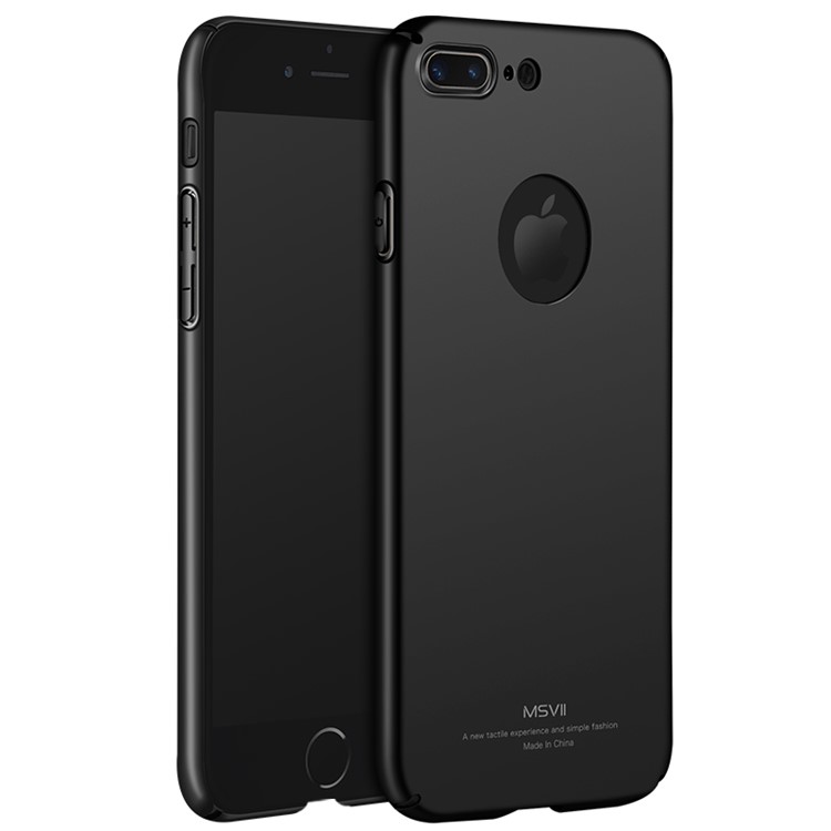 MSVII Ultra-thin Drop-Proof Plastic Cell Phone Case for iPhone 7 Plus 5.5 inch - Black-1