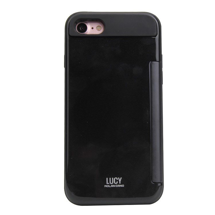 MOLAN CANO Hybrid Card Bumper Mobile Phone Case (PC+TPU) for iPhone 7 4.7 inch - Black-2